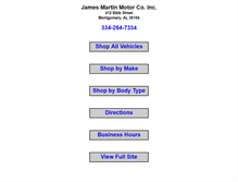 Tablet Screenshot of jamesmartinmotorco.com